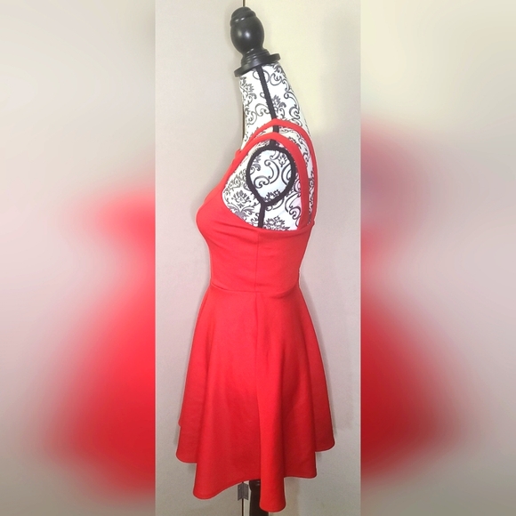 Little Red Formal Dress size 1/2 B. Darlin LIKE NEW! - Picture 2 of 5